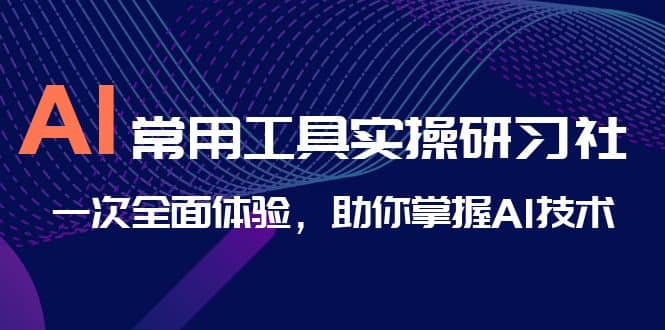 AI-常用工具实操研习社，一次全面体验，助你掌握AI技术柒柒网创吧-网创项目资源站-副业项目-创业项目-搞钱项目柒柒网创吧