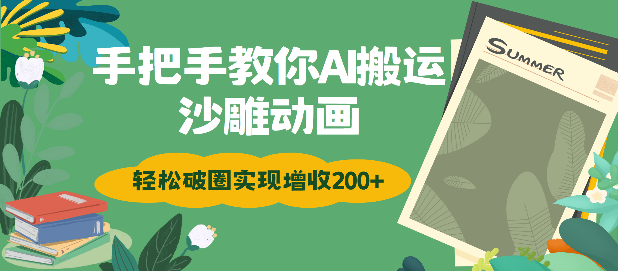 手把手教你用AI搬运沙雕动画轻松破圈实现增收200+柒柒网创吧-网创项目资源站-副业项目-创业项目-搞钱项目柒柒网创吧